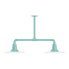 Montclair Light Works - Radial 12" 2-Light Stem Hung Pendant Light - MSD158-48 | Montreal Lighting & Hardware