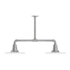 Montclair Light Works - Radial 12" 2-Light Stem Hung Pendant Light - MSD158-49 | Montreal Lighting & Hardware