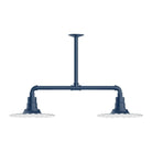 Montclair Light Works - Radial 12" 2-Light Stem Hung Pendant Light - MSD158-50 | Montreal Lighting & Hardware