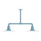 Montclair Light Works - Radial 12" 2-Light Stem Hung Pendant Light - MSD158-54 | Montreal Lighting & Hardware