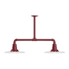 Montclair Light Works - Radial 12" 2-Light Stem Hung Pendant Light - MSD158-55 | Montreal Lighting & Hardware