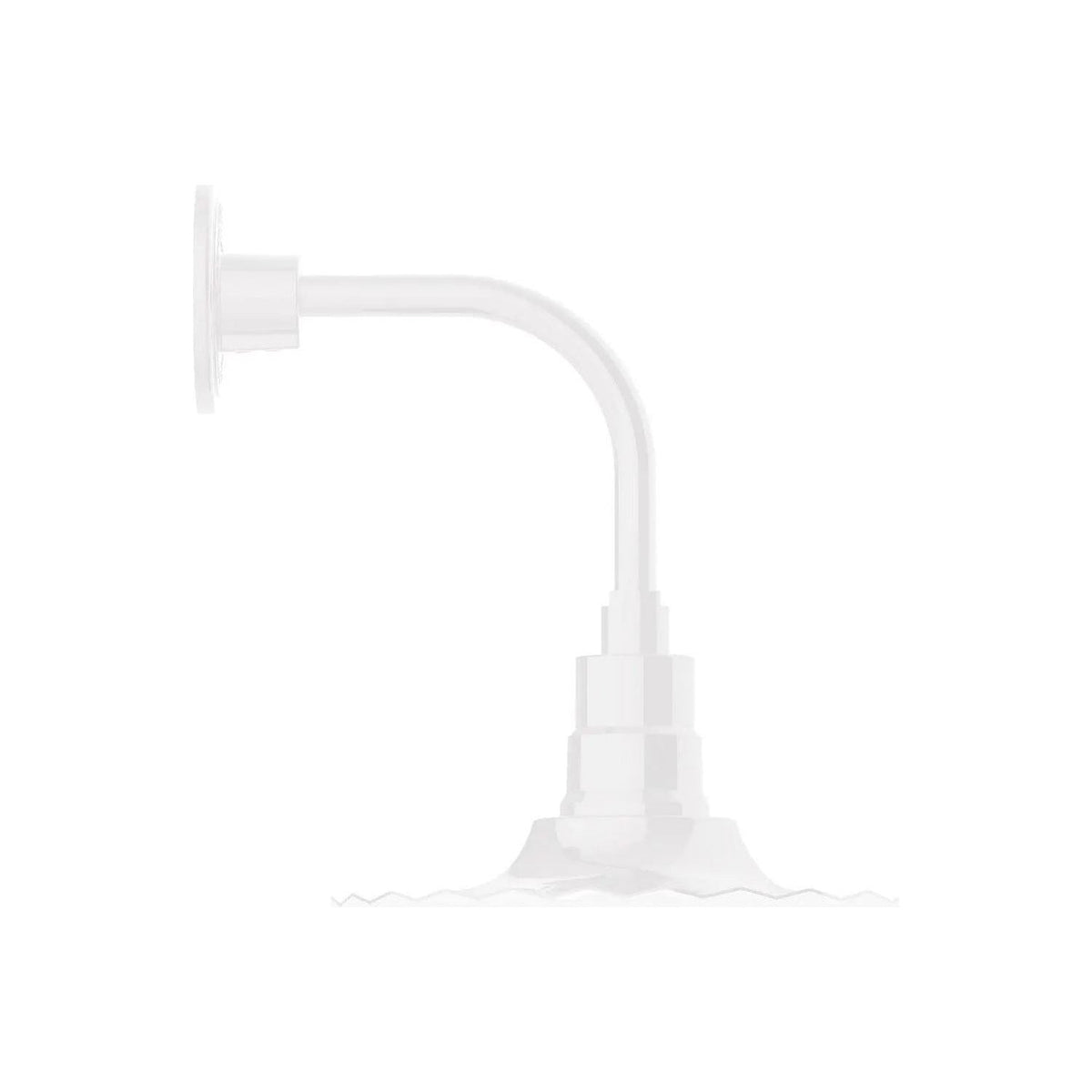 Montclair Light Works - Radial 12" Curved Arm Wall Light - GNT158-44 | Montreal Lighting & Hardware