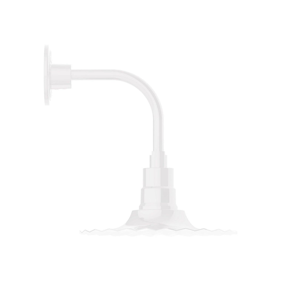Montclair Light Works - Radial 12" Curved Arm Wall Light - GNT158-44 | Montreal Lighting & Hardware