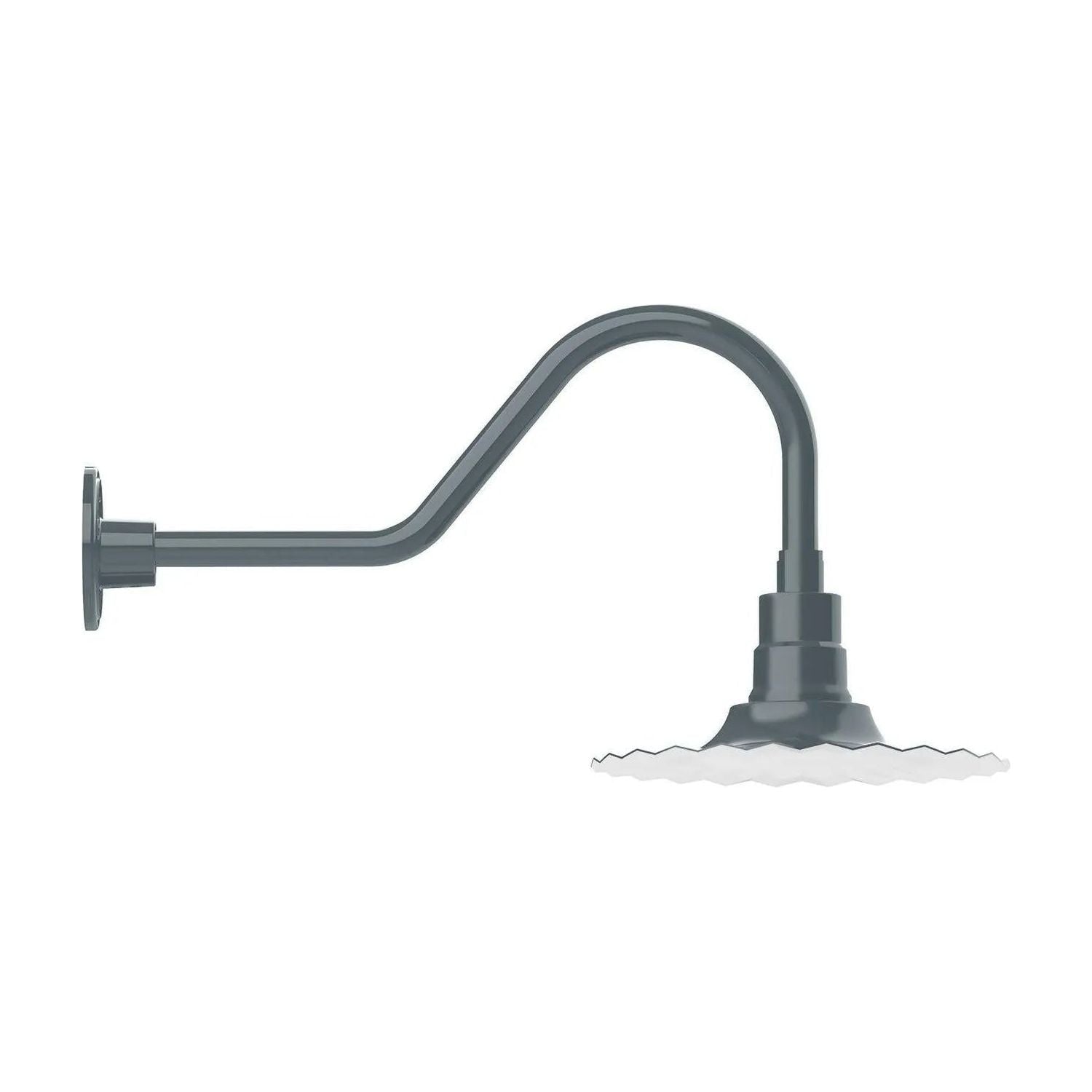 Montclair Light Works - Radial 12" Gooseneck Wall Light - GNB158-40 | Montreal Lighting & Hardware