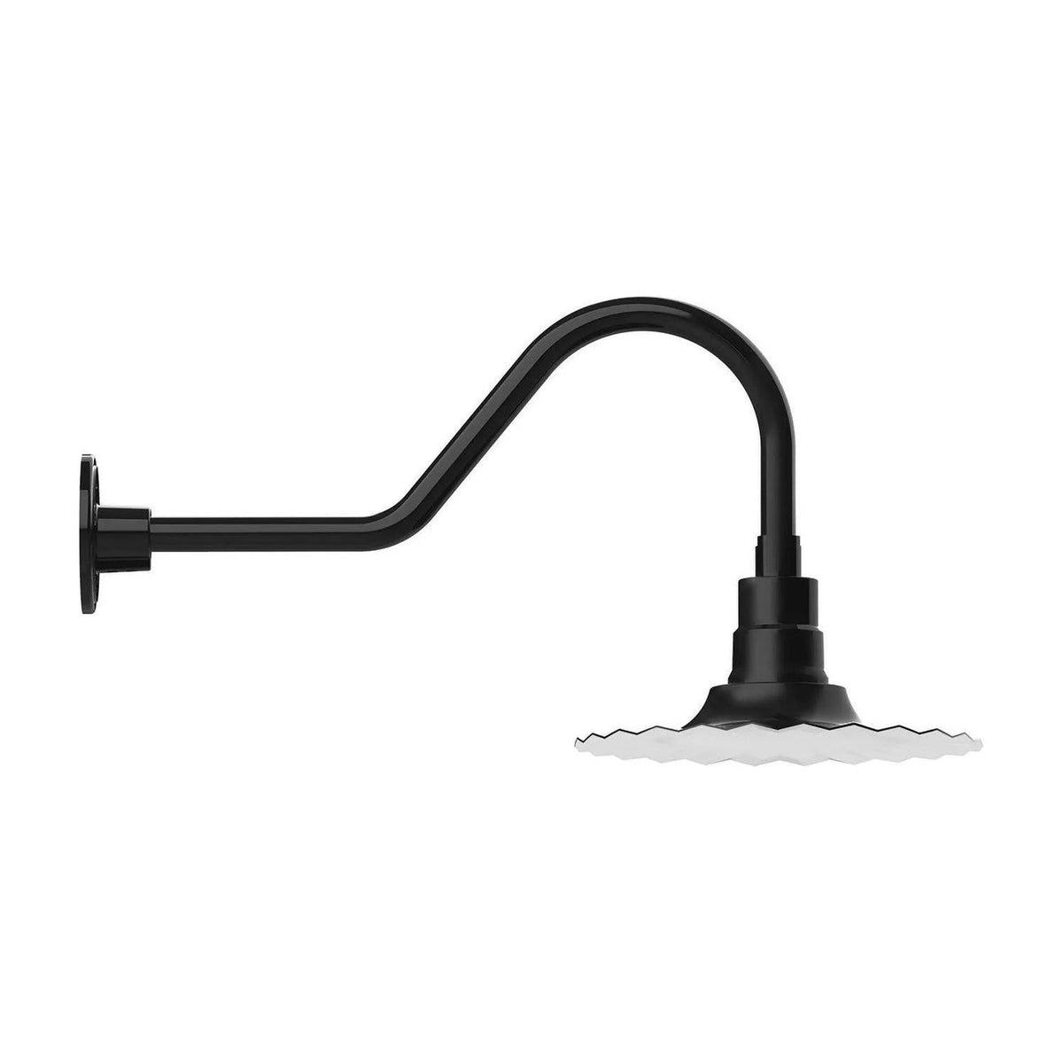 Montclair Light Works - Radial 12" Gooseneck Wall Light - GNB158-41 | Montreal Lighting & Hardware
