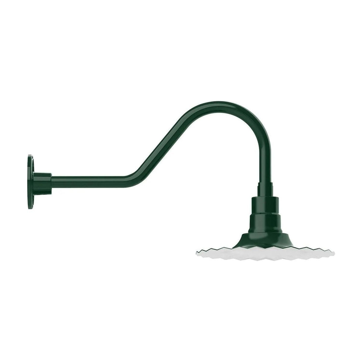 Montclair Light Works - Radial 12" Gooseneck Wall Light - GNB158-42 | Montreal Lighting & Hardware