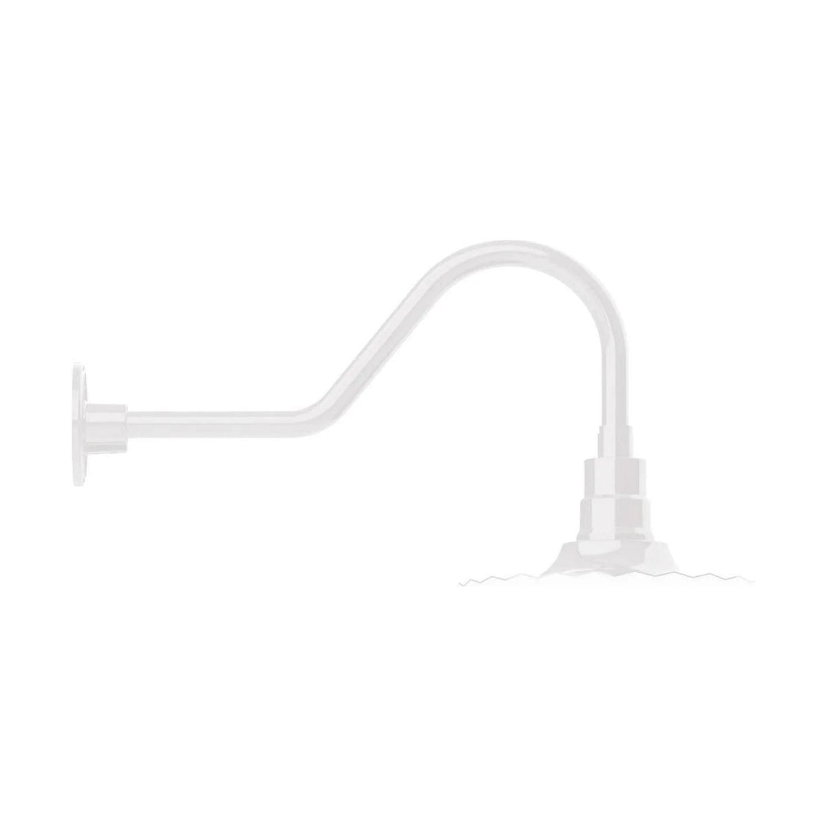 Montclair Light Works - Radial 12" Gooseneck Wall Light - GNB158-44 | Montreal Lighting & Hardware