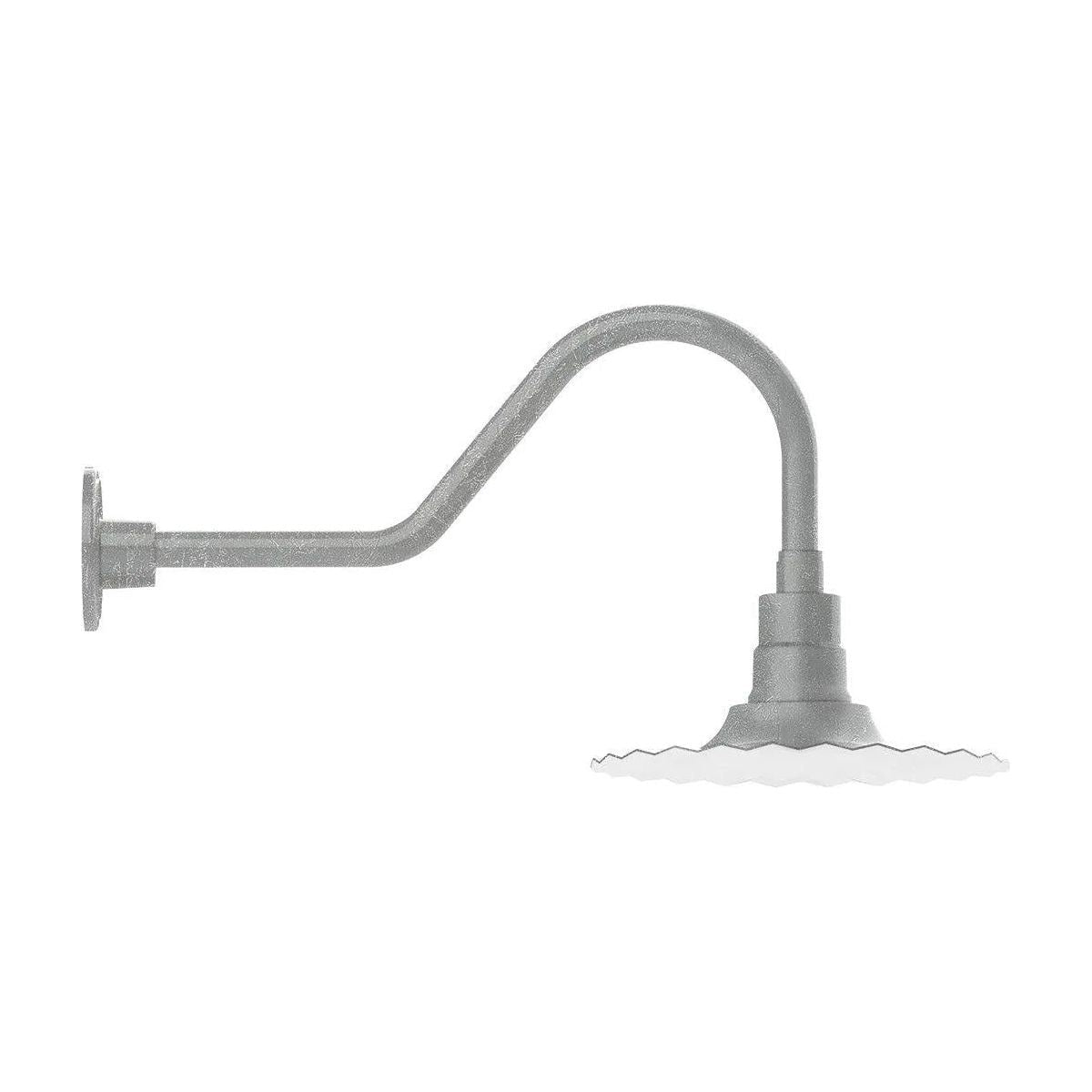 Montclair Light Works - Radial 12" Gooseneck Wall Light - GNB158-49 | Montreal Lighting & Hardware