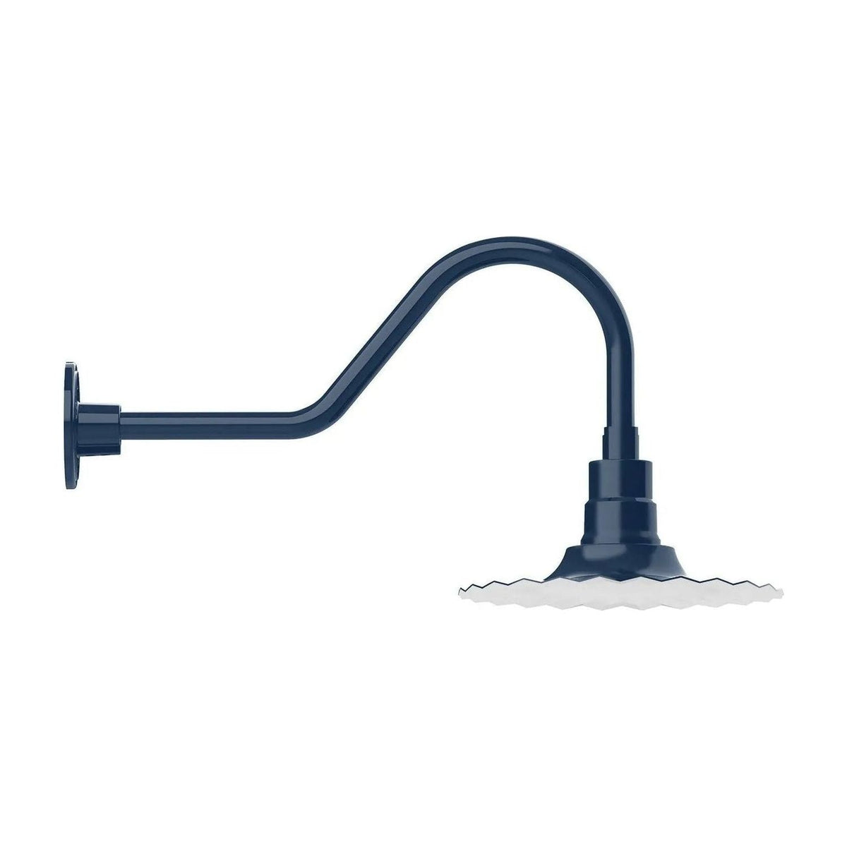 Montclair Light Works - Radial 12" Gooseneck Wall Light - GNB158-50 | Montreal Lighting & Hardware