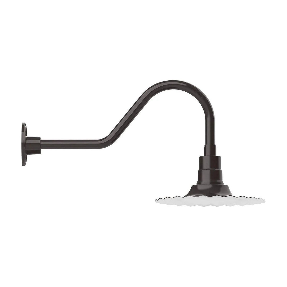 Montclair Light Works - Radial 12" Gooseneck Wall Light - GNB158-51 | Montreal Lighting & Hardware
