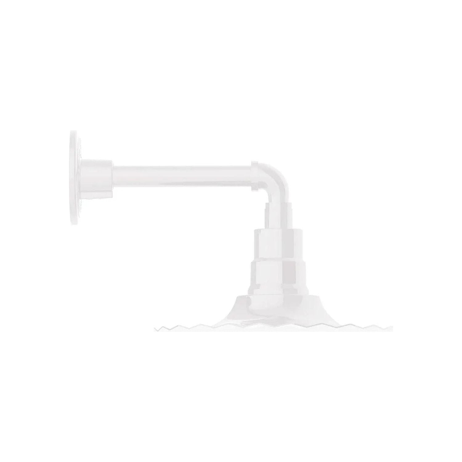 Montclair Light Works - Radial 12" Straight Arm Wall Light - GNN158-44 | Montreal Lighting & Hardware