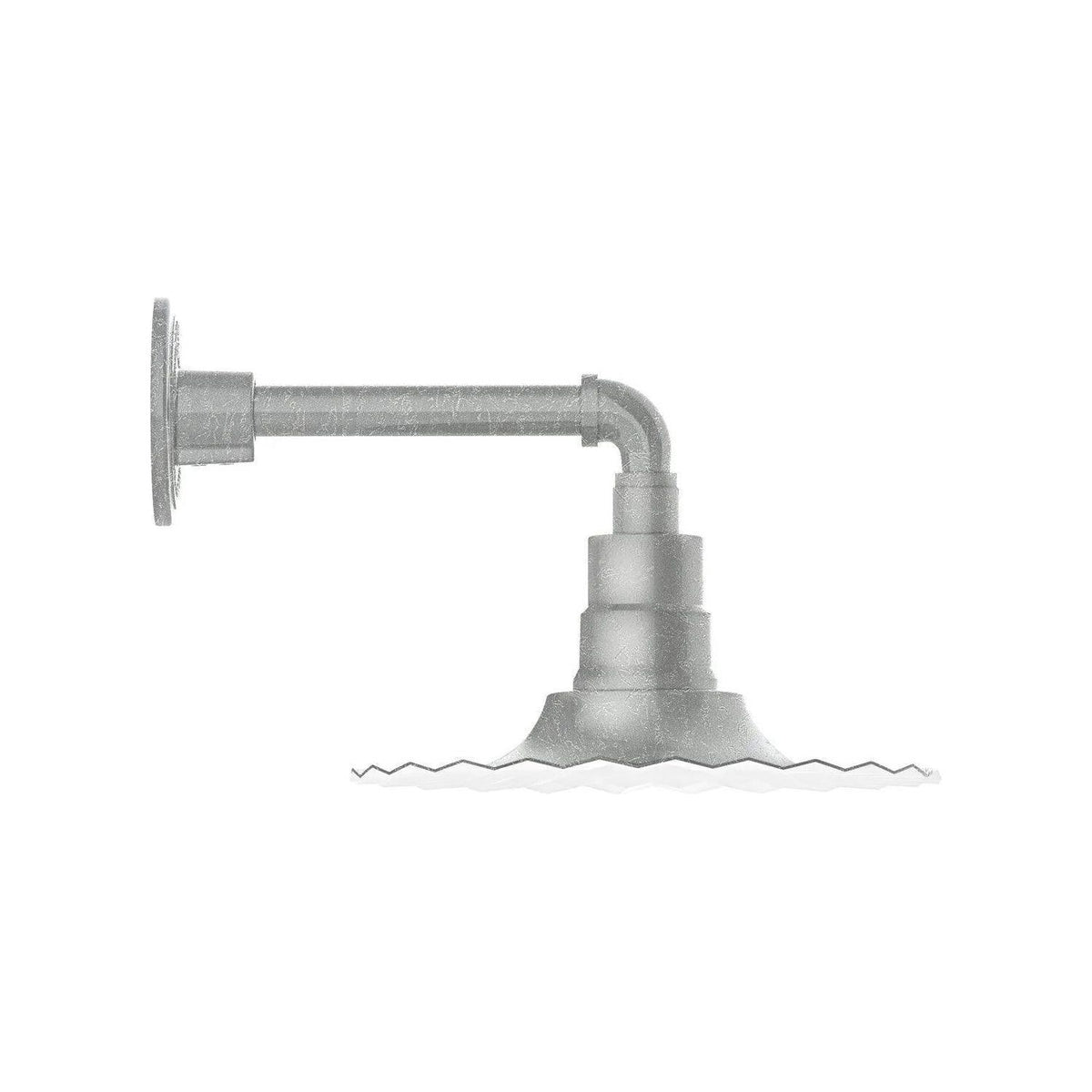 Montclair Light Works - Radial 12" Straight Arm Wall Light - GNN158-49 | Montreal Lighting & Hardware