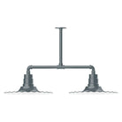 Montclair Light Works - Radial 16" 2-Light Stem Hung Pendant Light - MSD159-40 | Montreal Lighting & Hardware