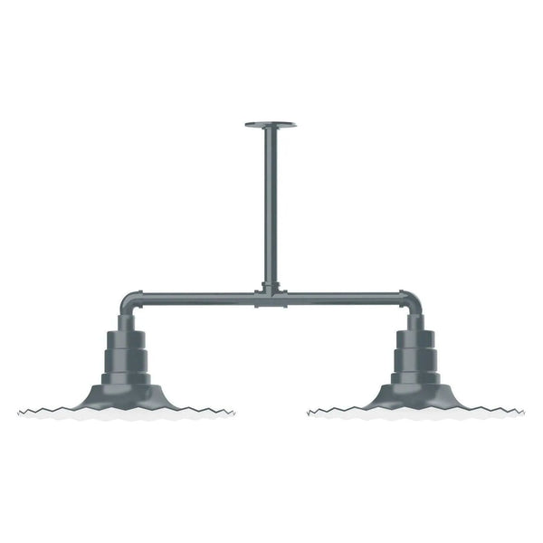 Radial 16" 2-Light Stem Hung Pendant Light
