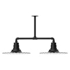 Montclair Light Works - Radial 16" 2-Light Stem Hung Pendant Light - MSD159-41 | Montreal Lighting & Hardware