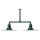 Montclair Light Works - Radial 16" 2-Light Stem Hung Pendant Light - MSD159-42 | Montreal Lighting & Hardware