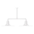 Montclair Light Works - Radial 16" 2-Light Stem Hung Pendant Light - MSD159-44 | Montreal Lighting & Hardware