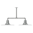 Montclair Light Works - Radial 16" 2-Light Stem Hung Pendant Light - MSD159-49 | Montreal Lighting & Hardware