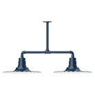 Montclair Light Works - Radial 16" 2-Light Stem Hung Pendant Light - MSD159-50 | Montreal Lighting & Hardware