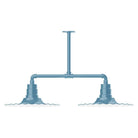 Montclair Light Works - Radial 16" 2-Light Stem Hung Pendant Light - MSD159-54 | Montreal Lighting & Hardware