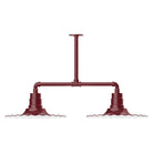 Montclair Light Works - Radial 16" 2-Light Stem Hung Pendant Light - MSD159-55 | Montreal Lighting & Hardware