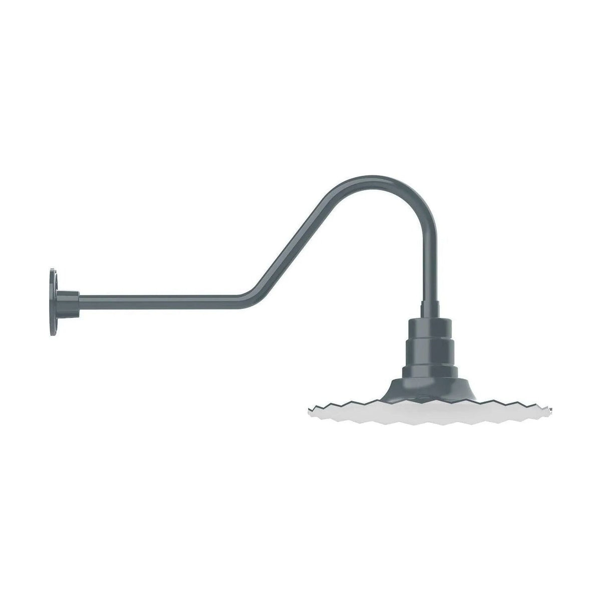 Montclair Light Works - Radial 16" Gooseneck Wall Light - GNC159-40 | Montreal Lighting & Hardware