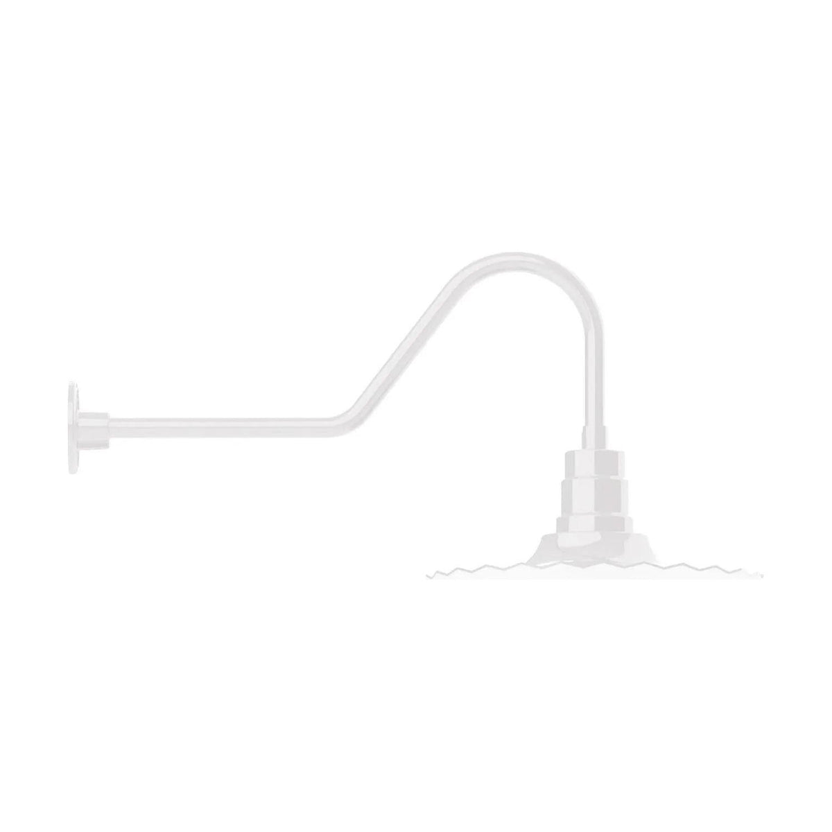 Montclair Light Works - Radial 16" Gooseneck Wall Light - GNC159-44 | Montreal Lighting & Hardware