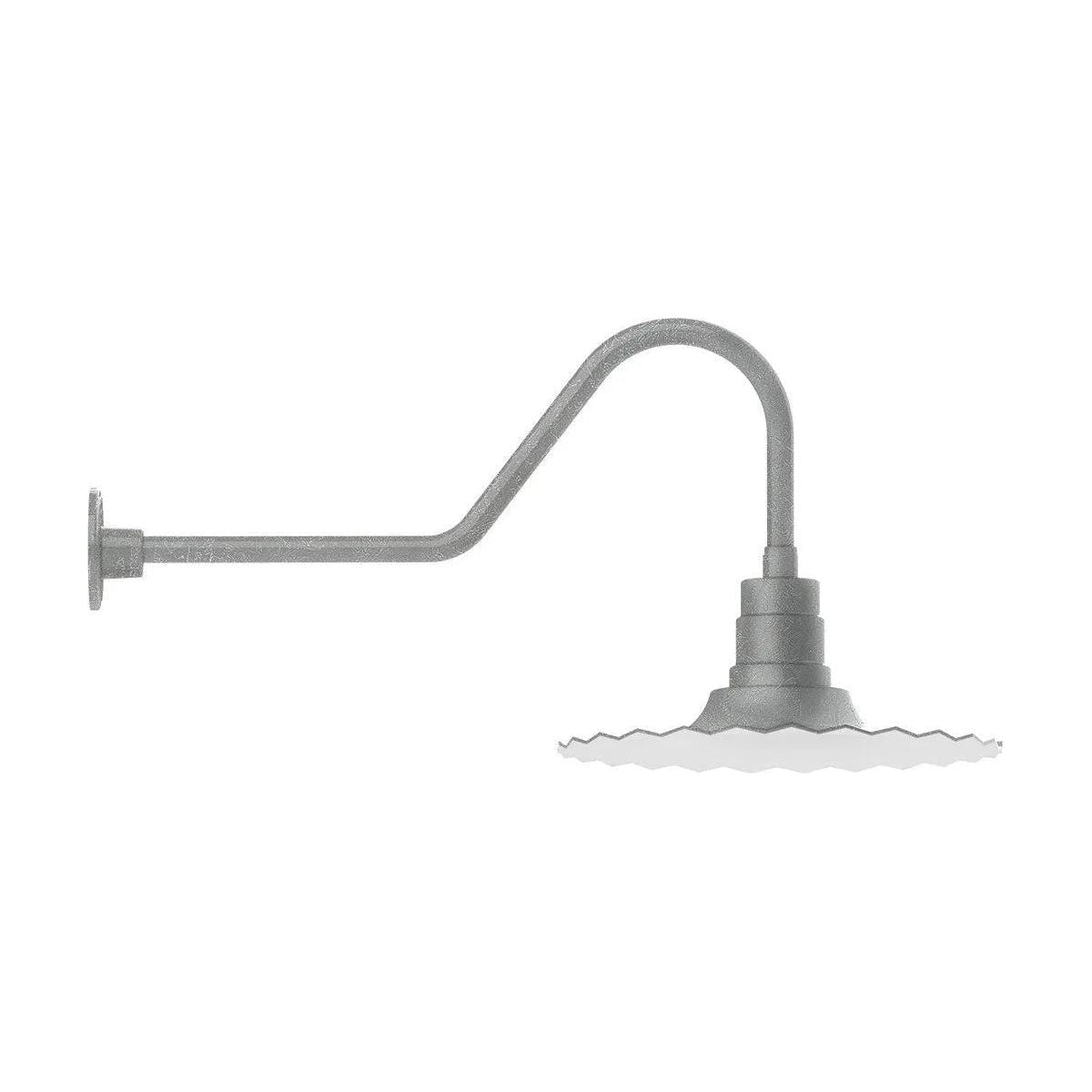 Montclair Light Works - Radial 16" Gooseneck Wall Light - GNC159-49 | Montreal Lighting & Hardware