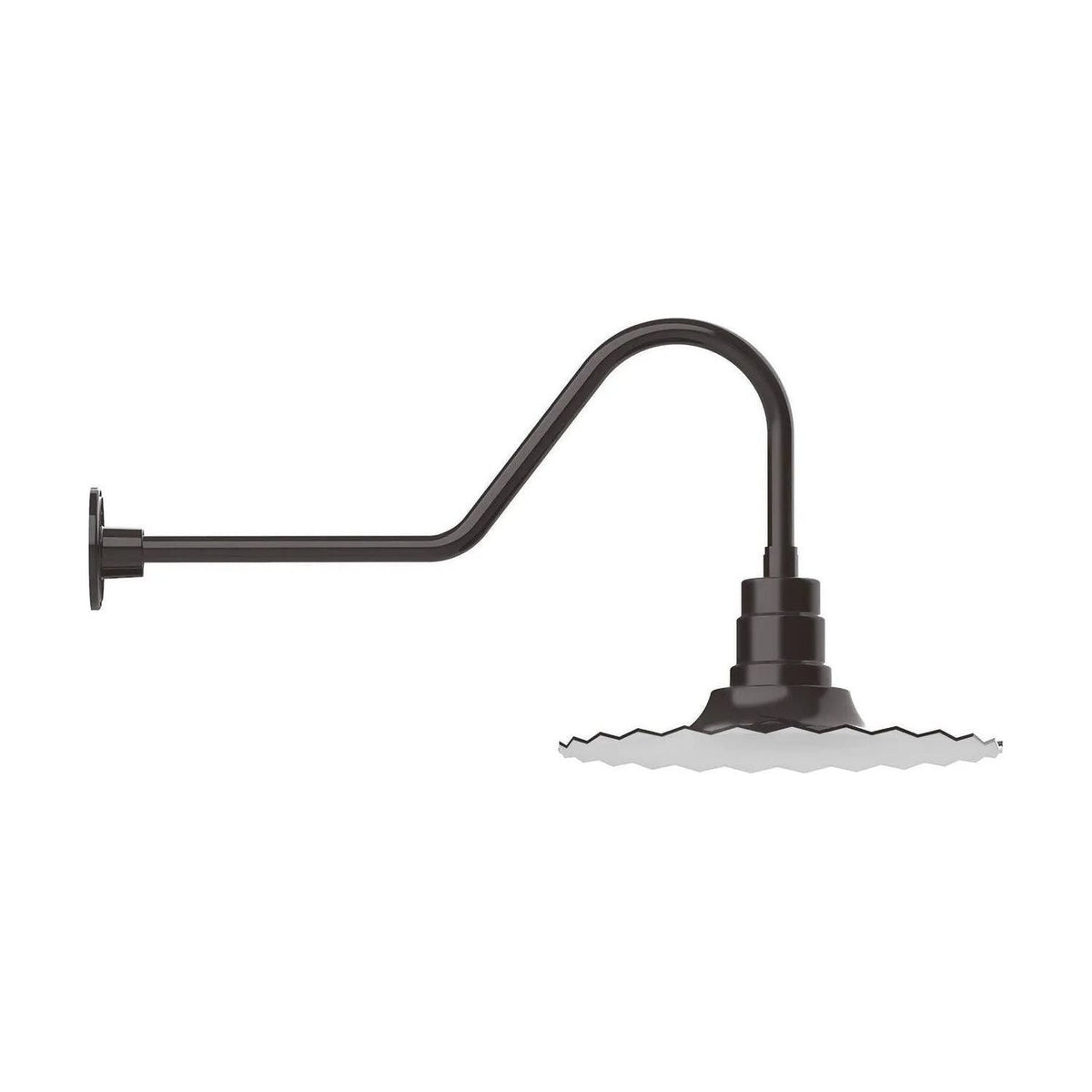 Montclair Light Works - Radial 16" Gooseneck Wall Light - GNC159-51 | Montreal Lighting & Hardware