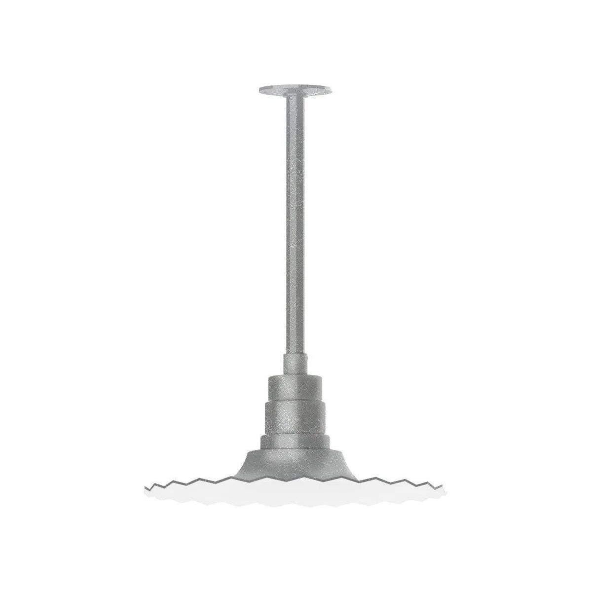 Montclair Light Works - Radial 16" Pendant, Stem Mount - STB159-49 | Montreal Lighting & Hardware