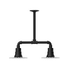 Montclair Light Works - Radial 8" 2-Light Stem Hung Pendant Light - MSB157-41 | Montreal Lighting & Hardware