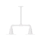Montclair Light Works - Radial 8" 2-Light Stem Hung Pendant Light - MSB157-44 | Montreal Lighting & Hardware