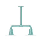 Montclair Light Works - Radial 8" 2-Light Stem Hung Pendant Light - MSB157-48 | Montreal Lighting & Hardware