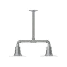 Montclair Light Works - Radial 8" 2-Light Stem Hung Pendant Light - MSB157-49 | Montreal Lighting & Hardware