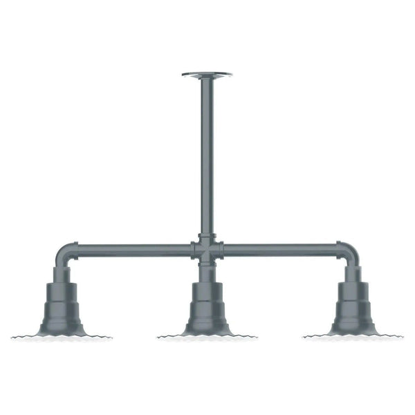 Suspension radiale à 3 lumières de 8 po Suspension Lumière