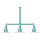 Montclair Light Works - Radial 8" 3-Light Stem Hung Pendant Light - MSK157-48 | Montreal Lighting & Hardware