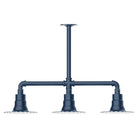 Montclair Light Works - Radial 8" 3-Light Stem Hung Pendant Light - MSK157-50 | Montreal Lighting & Hardware