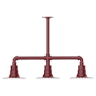 Montclair Light Works - Radial 8" 3-Light Stem Hung Pendant Light - MSK157-55 | Montreal Lighting & Hardware