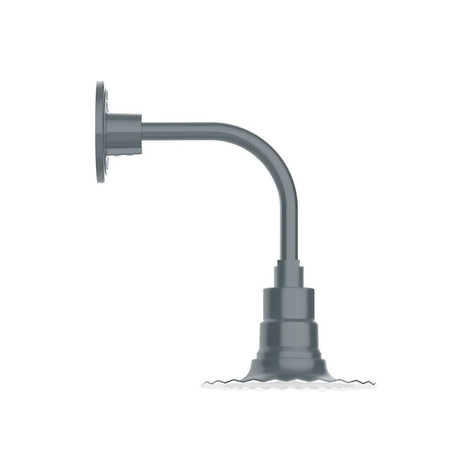Montclair Light Works - Radial 8" Curved Arm Wall Light - GNT157-40 | Montreal Lighting & Hardware