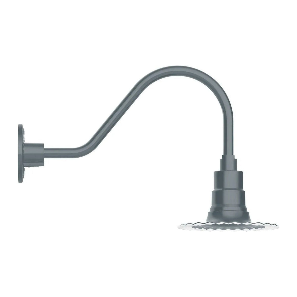 Montclair Light Works - Radial 8" Gooseneck Wall Light - GNA157-40 | Montreal Lighting & Hardware