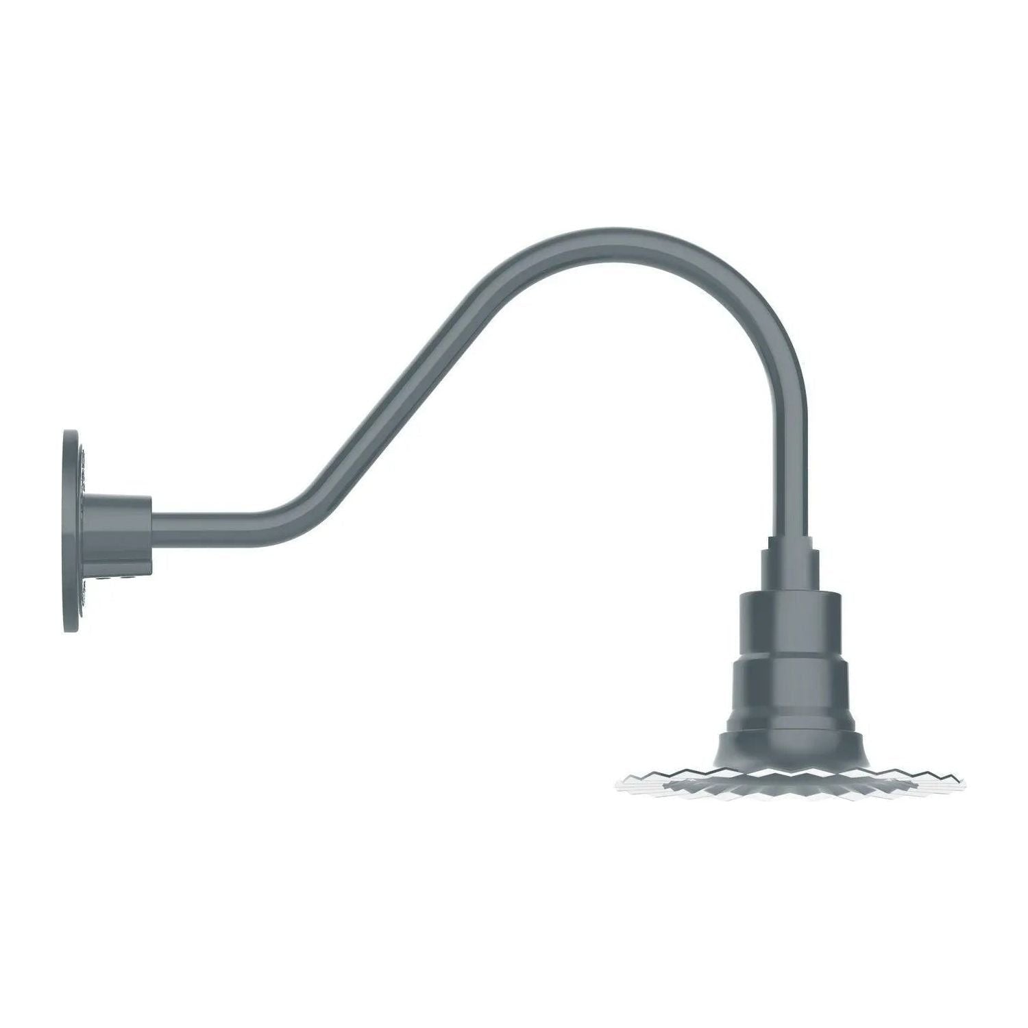 Montclair Light Works - Radial 8" Gooseneck Wall Light - GNA157-40 | Montreal Lighting & Hardware