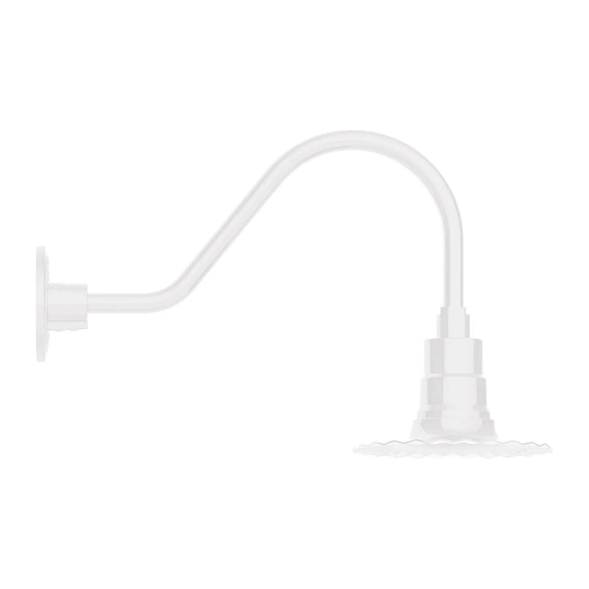 Montclair Light Works - Radial 8" Gooseneck Wall Light - GNA157-44 | Montreal Lighting & Hardware