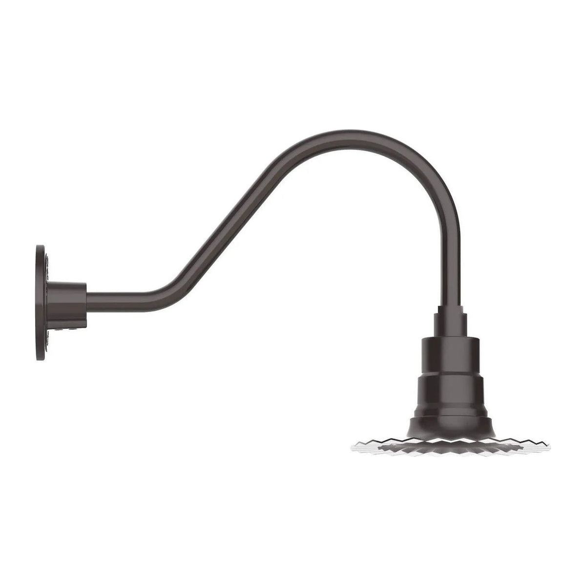 Montclair Light Works - Radial 8" Gooseneck Wall Light - GNA157-51 | Montreal Lighting & Hardware