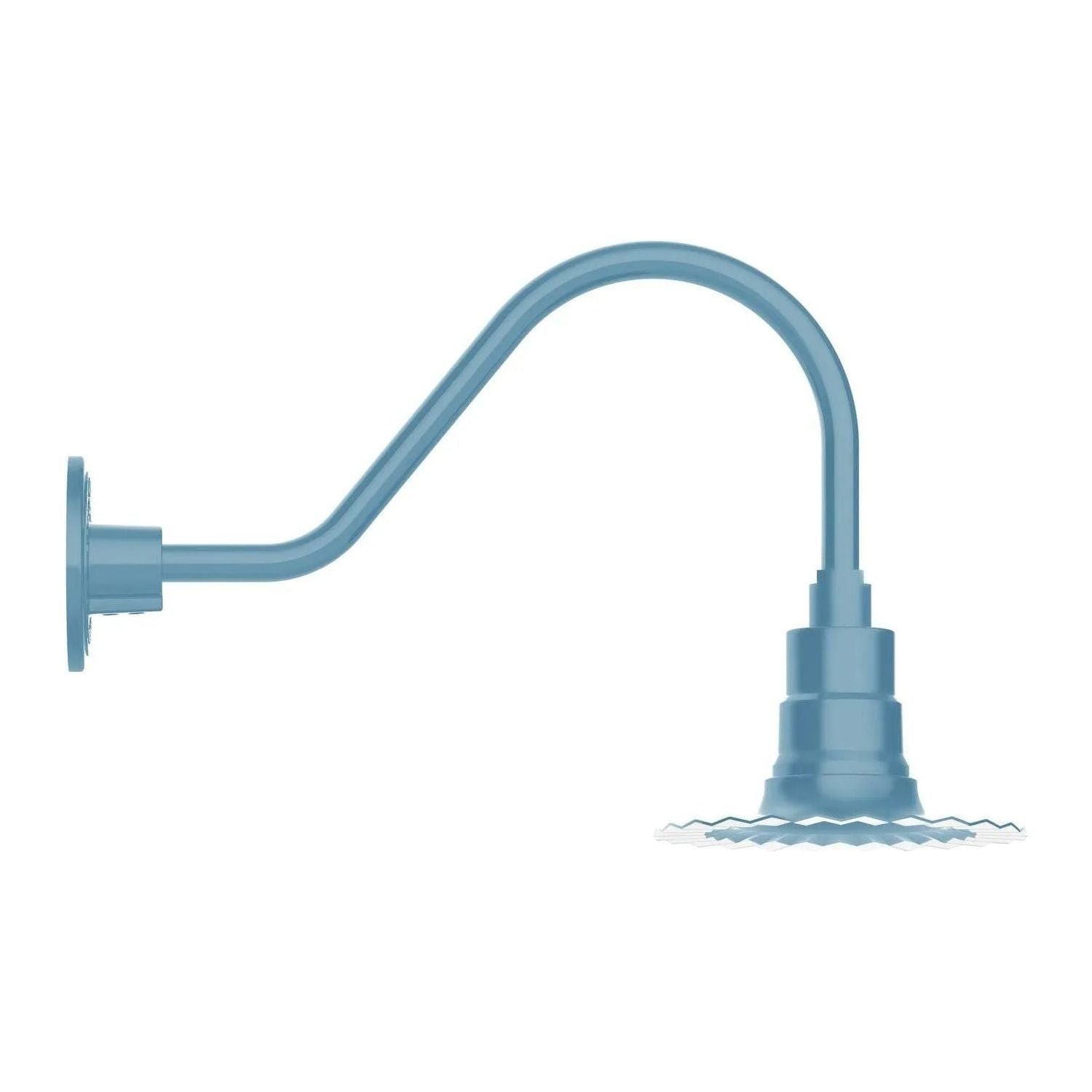Montclair Light Works - Radial 8" Gooseneck Wall Light - GNA157-54 | Montreal Lighting & Hardware