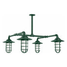 Montclair Light Works - Vaportite 4-Light Stem Hung Pendant Light - MSP052-42 | Montreal Lighting & Hardware