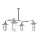 Montclair Light Works - Vaportite 4-Light Stem Hung Pendant Light - MSP052-49 | Montreal Lighting & Hardware