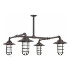 Montclair Light Works - Vaportite 4-Light Stem Hung Pendant Light - MSP052-51 | Montreal Lighting & Hardware