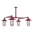 Montclair Light Works - Vaportite 4-Light Stem Hung Pendant Light - MSP052-55 | Montreal Lighting & Hardware