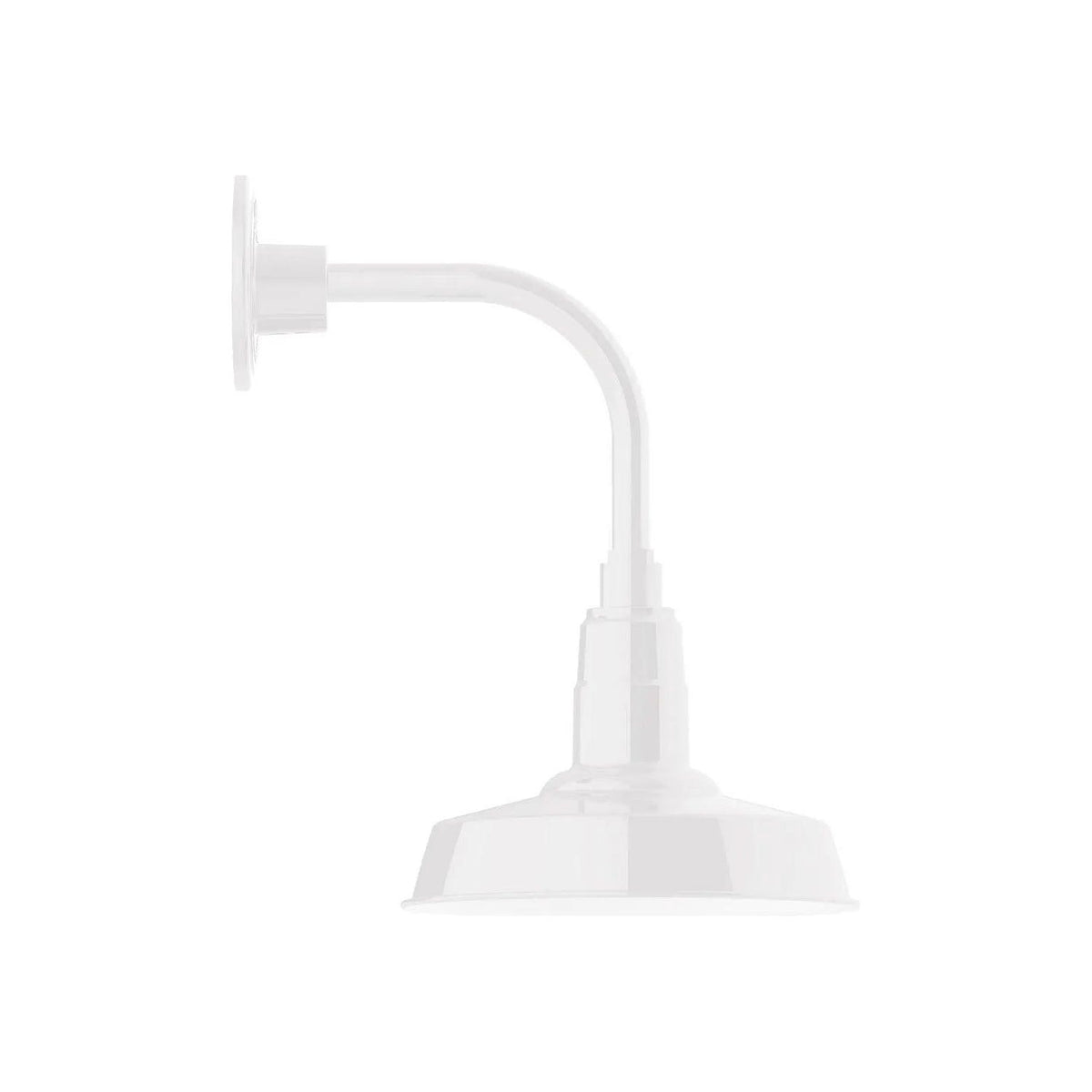 Montclair Light Works - Warehouse 10" Curved Arm Wall Light - GNT181-44 | Montreal Lighting & Hardware