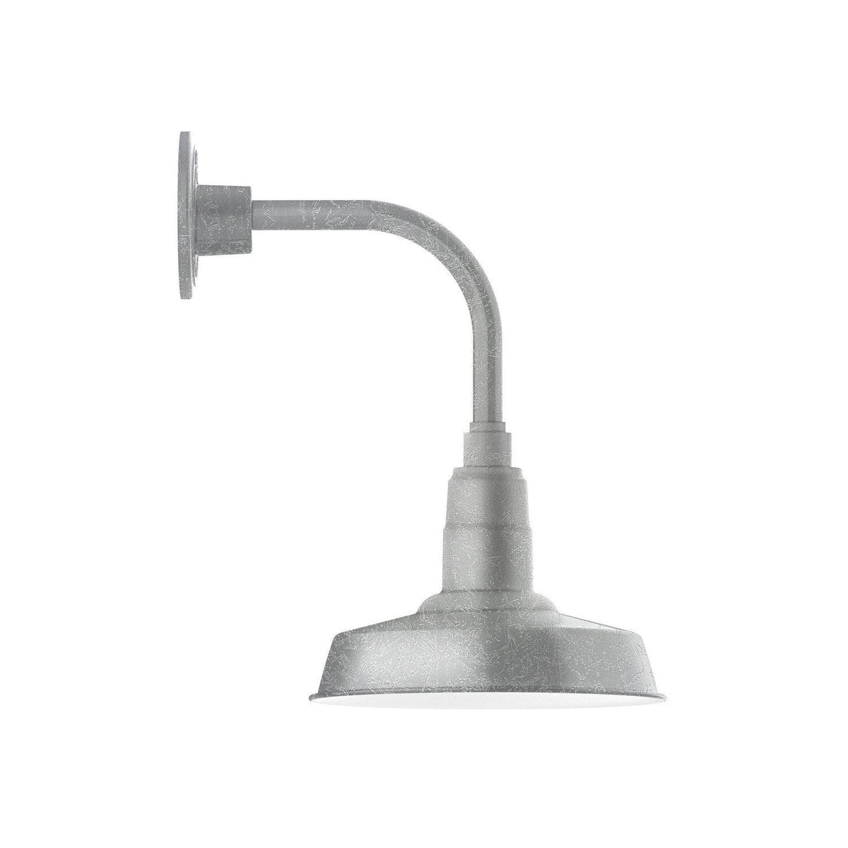 Montclair Light Works - Warehouse 10" Curved Arm Wall Light - GNT181-49 | Montreal Lighting & Hardware